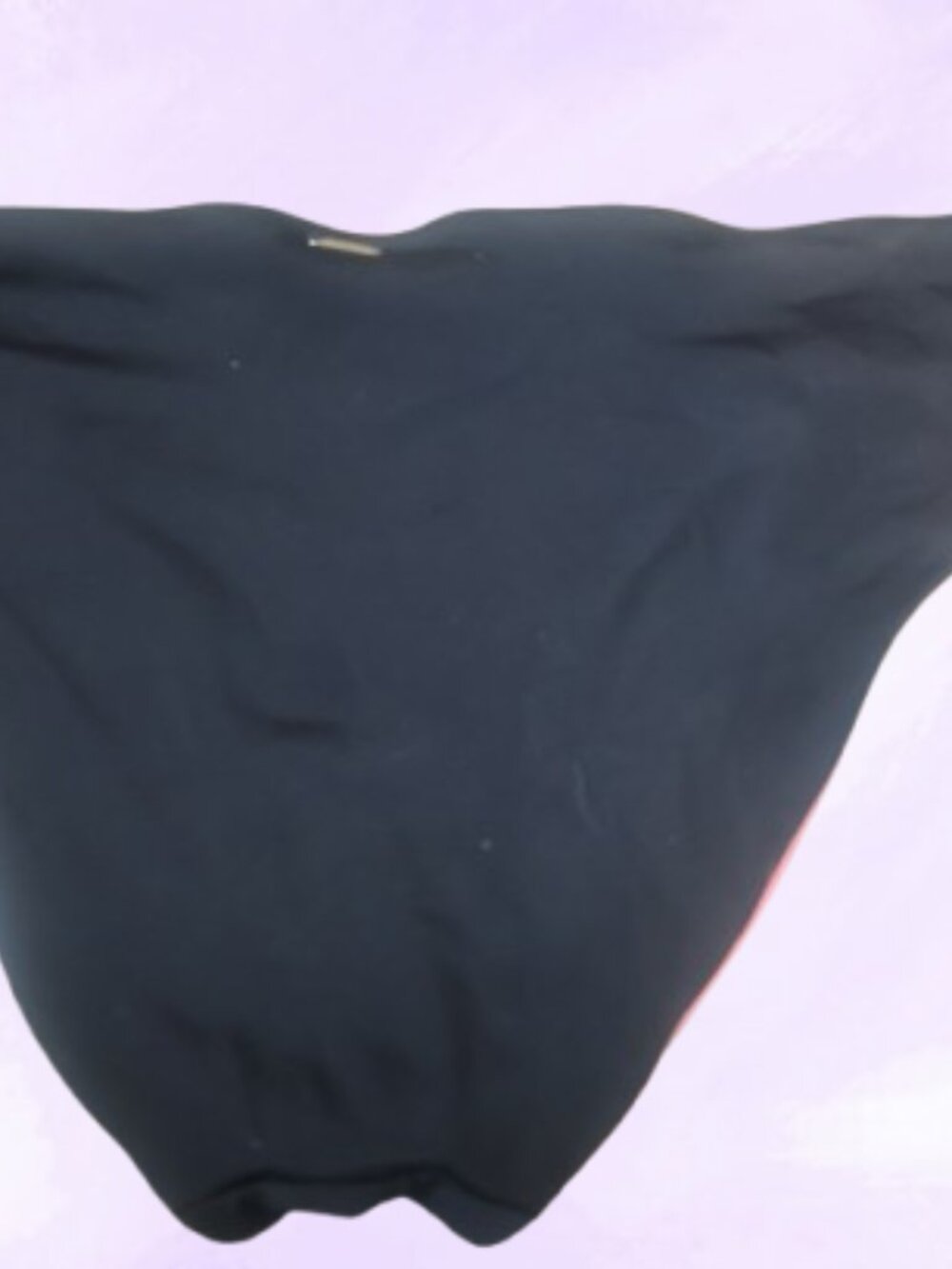 PINK Victoria's Secret strappy sides bikini bottom swimsuit in black and pink M - Picture 3 of 7
